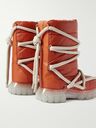 Rick Owens - Lunar Tractor Leather Boots - Orange