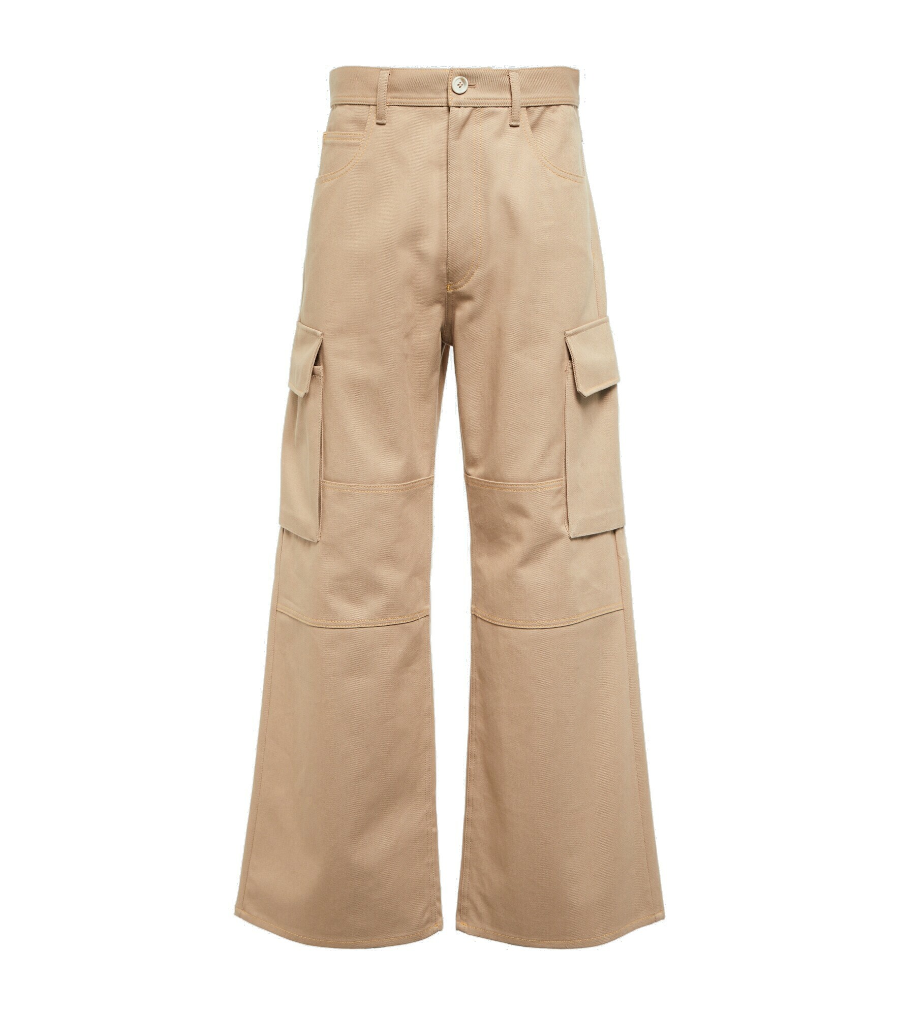 Marni Wideleg cotton gabardine cargo pants Marni