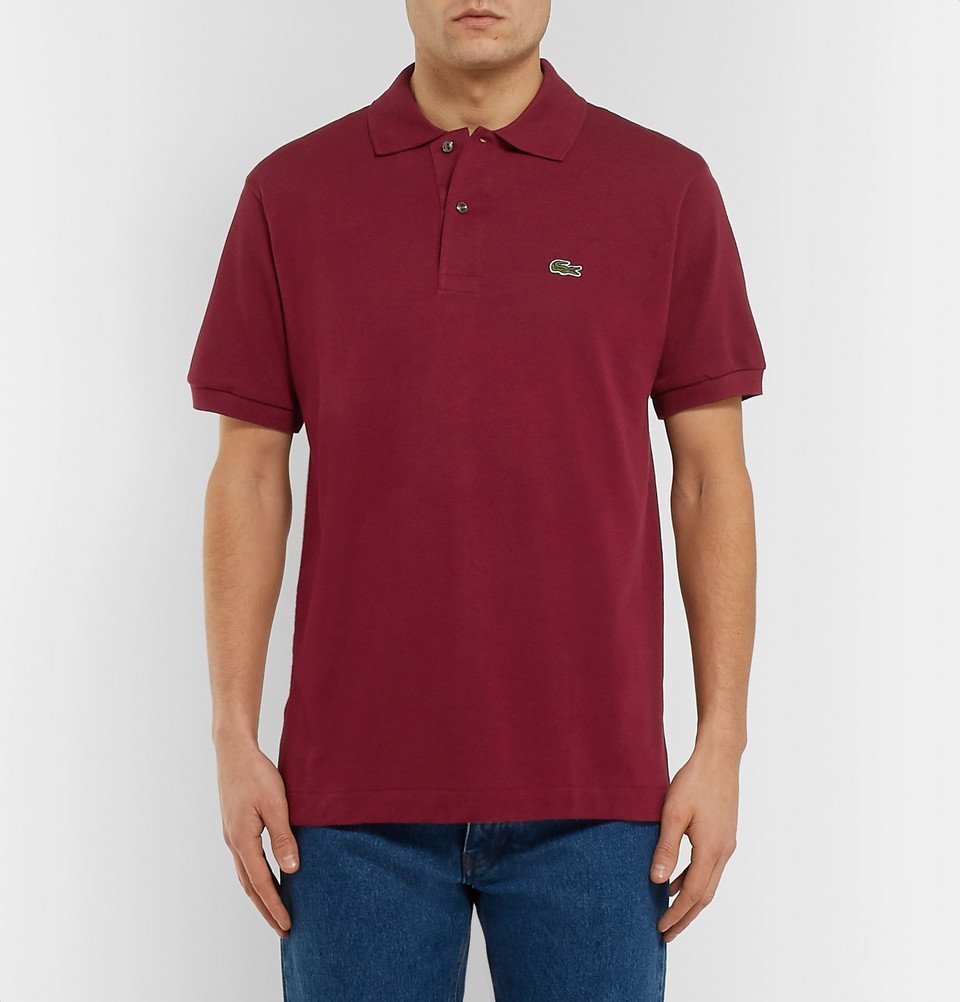Lacoste - Cotton-Piqué Polo Shirt - Men - Burgundy Lacoste