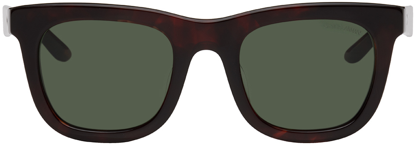 giorgio armani tortoiseshell square sunglasses