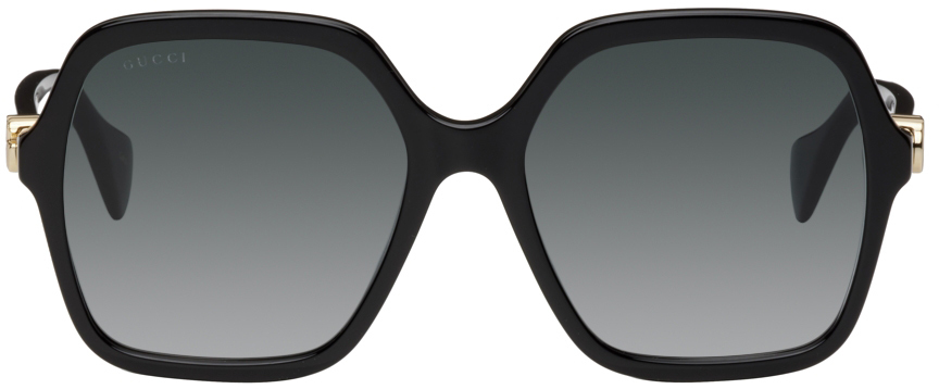 gucci black oversized sunglasses