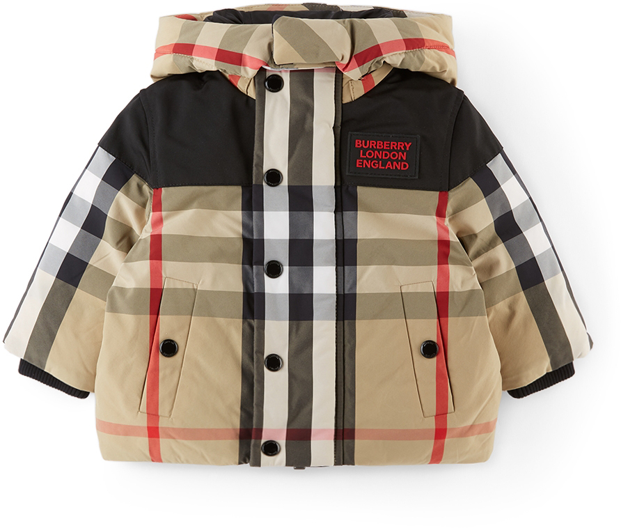 Photo: Burberry Baby Beige Check Chrissy Down Jacket