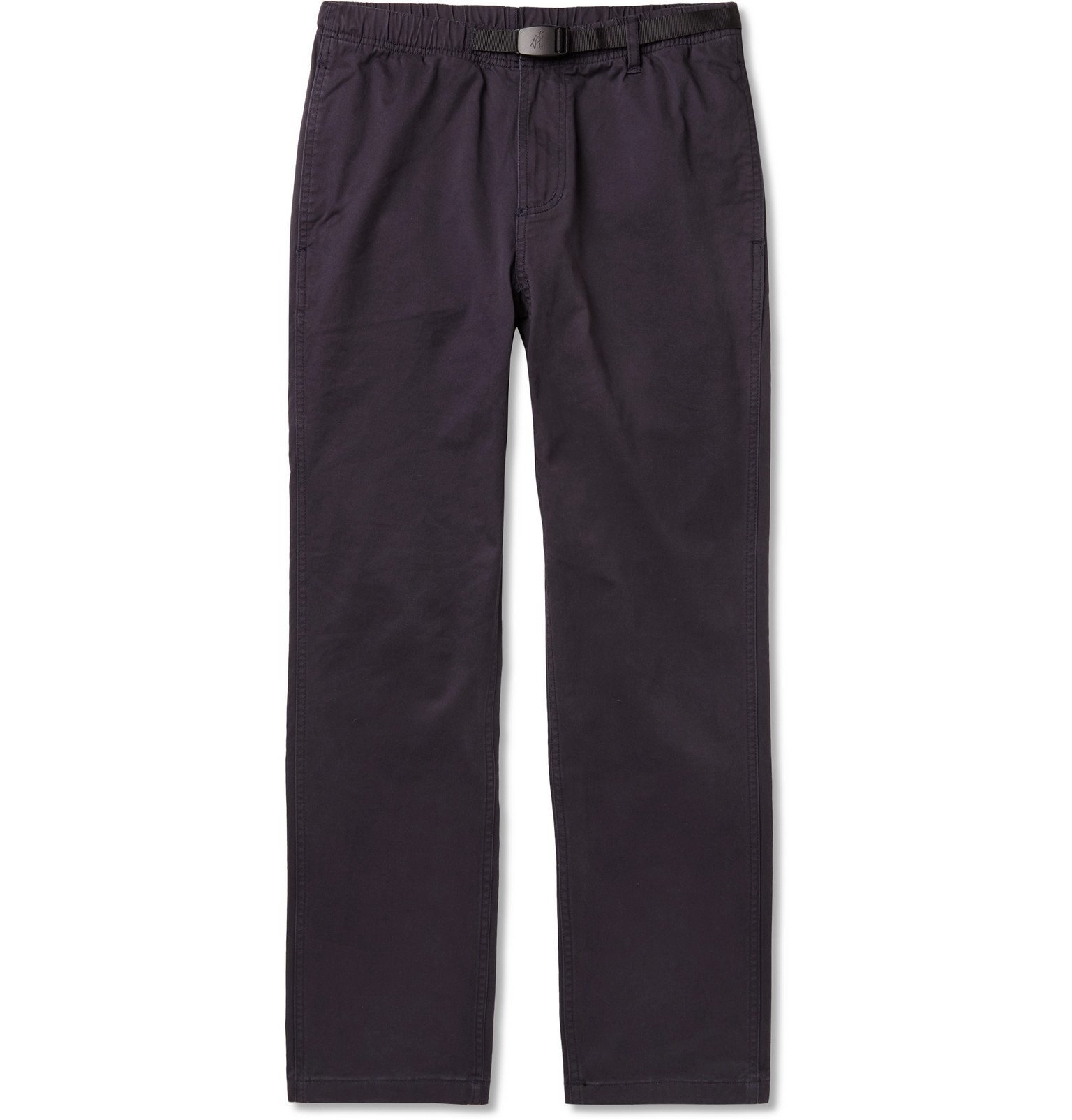 Gramicci - Slim-Fit Belted Cotton-Blend Twill Trousers - Blue Gramicci