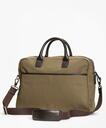 Brooks Brothers Men's Canvas Briefcase | Olive