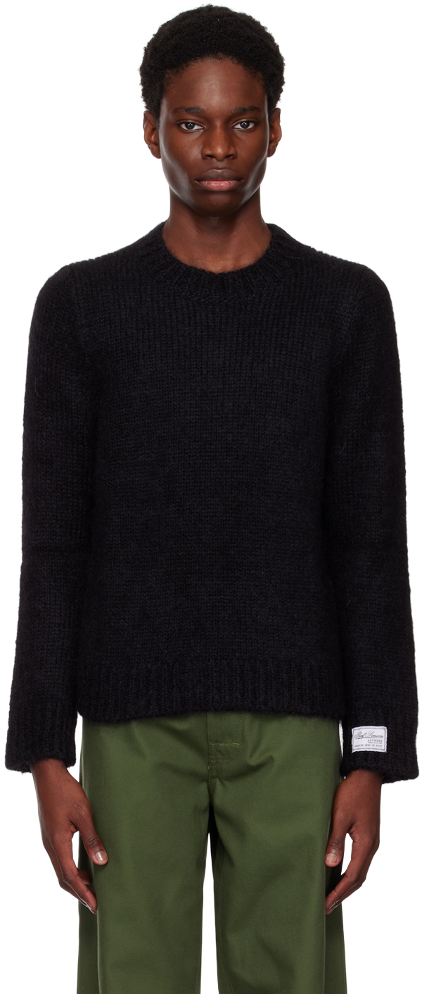 Raf Simons Black Brushed Crewneck Raf Simons