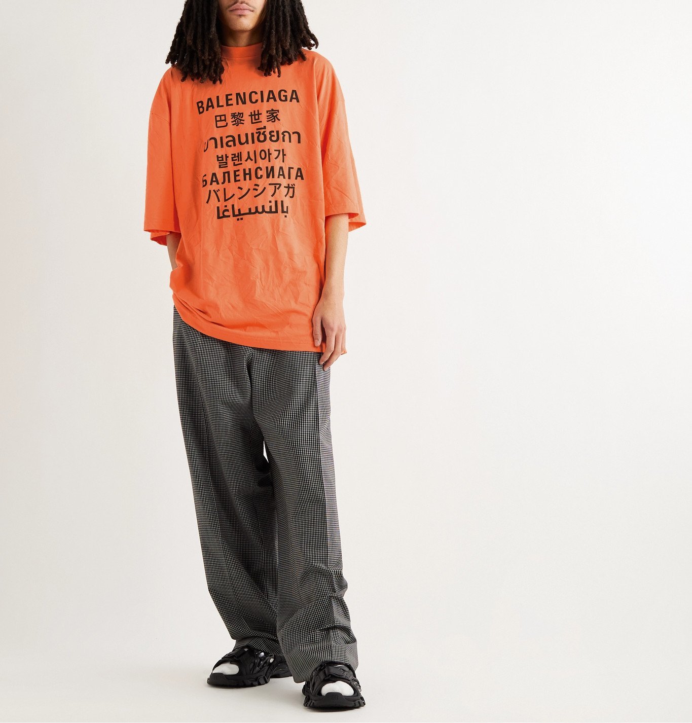 orange balenciaga shirt