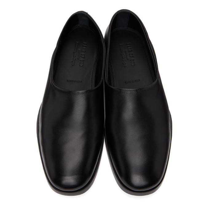 Fear of God Ermenegildo Zegna Black Slip-On Loafers Fear of God ...