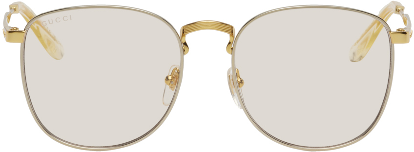 gucci glasses black and gold
