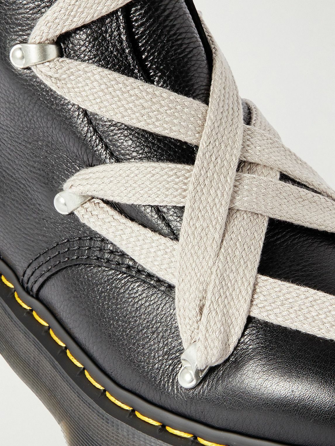 Rick Owens - Dr. Martens Full-Grain Leather Boots - Black