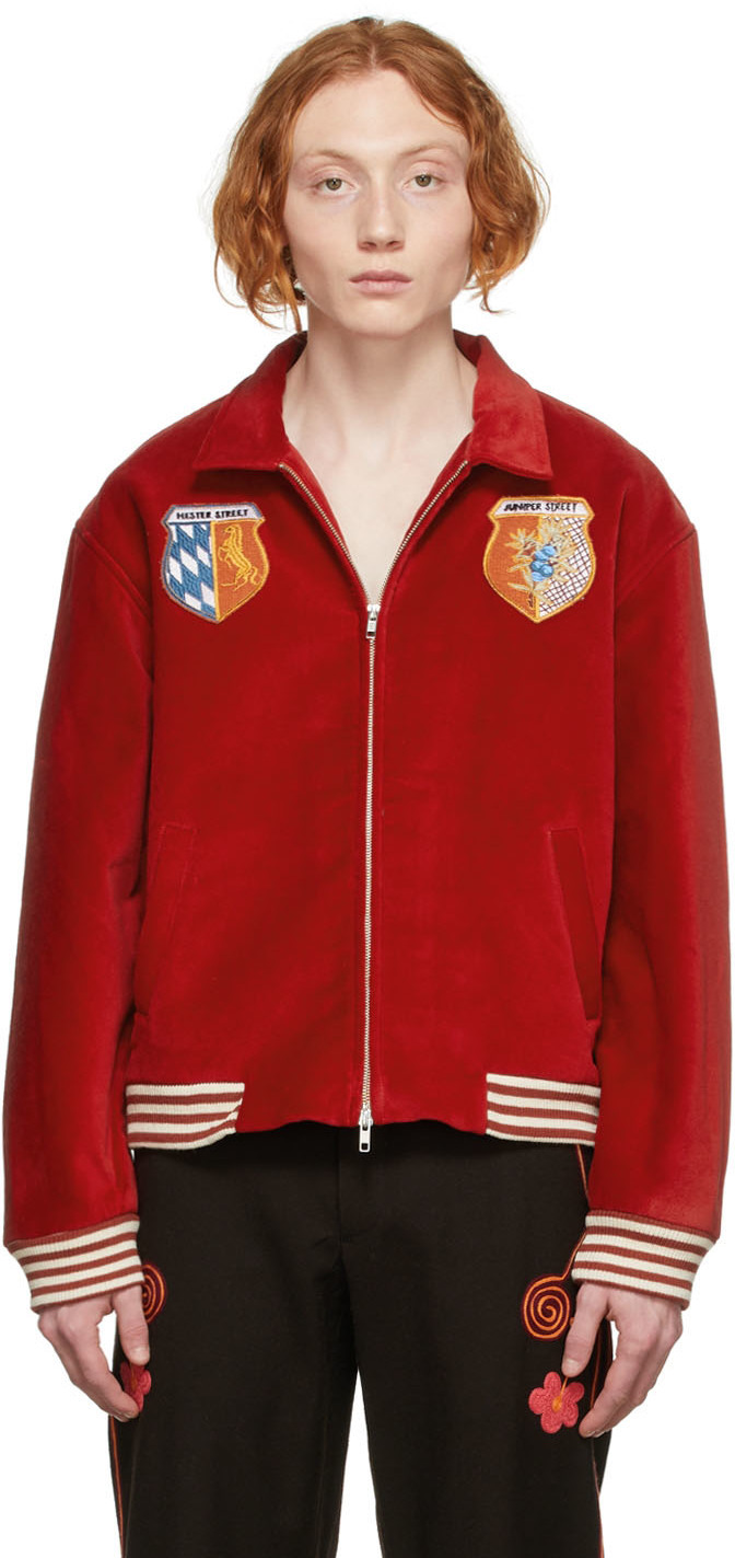 red souvenir jacket