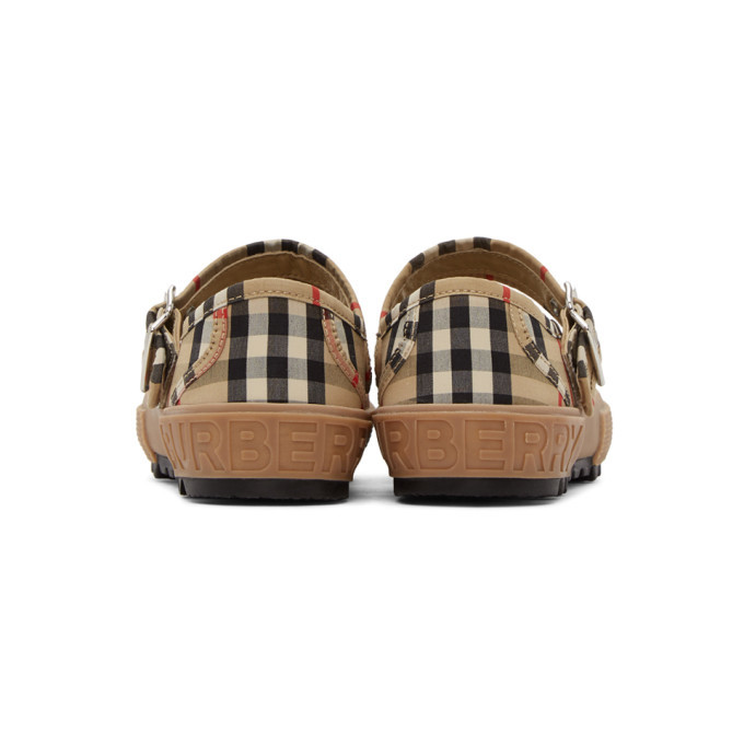 Burberry Beige Elstead Mary Jane Ballerina Flats Burberry