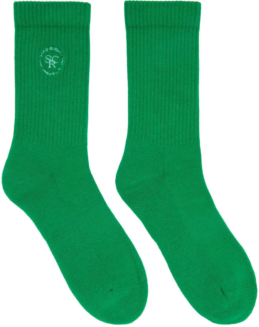 Sporty & Rich Green SRHWC Socks Sporty & Rich