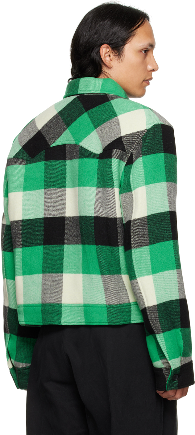 Recto Green Plaid Jacket Recto
