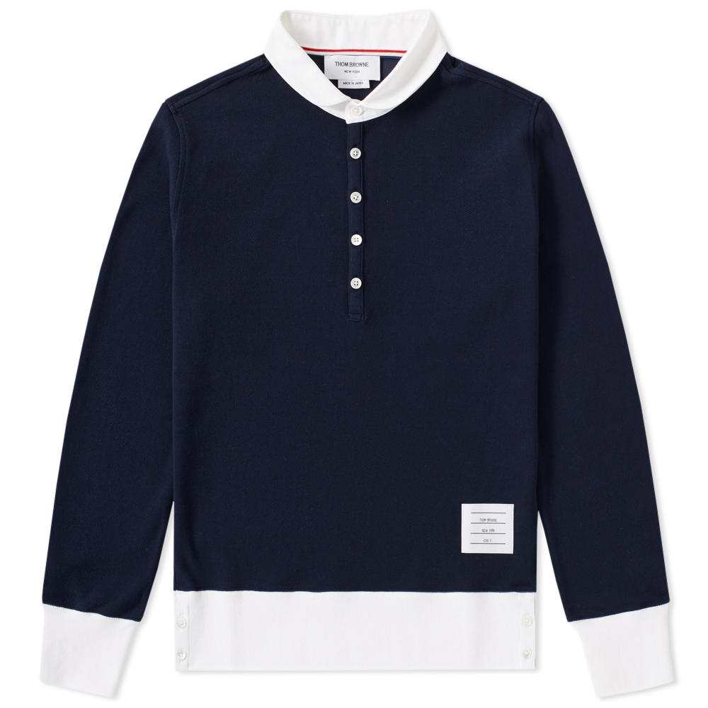 thom browne long sleeve polo