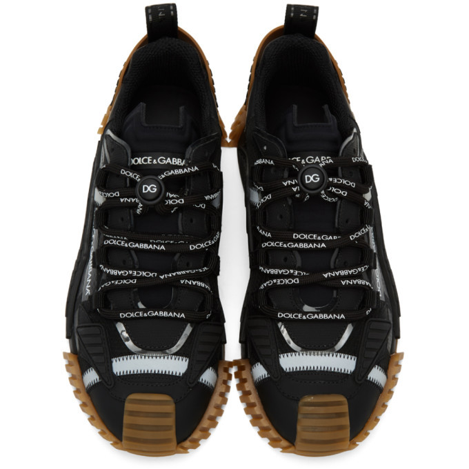 Dolce & Gabbana Black Logo Lace Up Low Top NS1 Sneakers Shoes main image 0