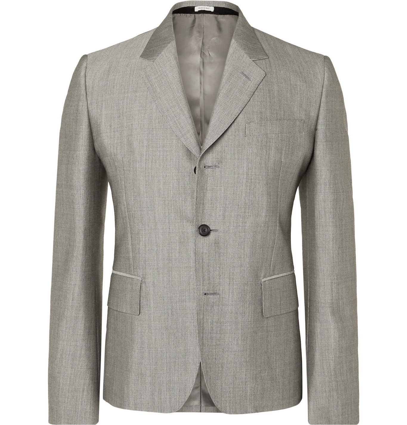 Alexander McQueen - Slim-Fit Birdseye Wool and Mohair-Blend Suit Jacket ...