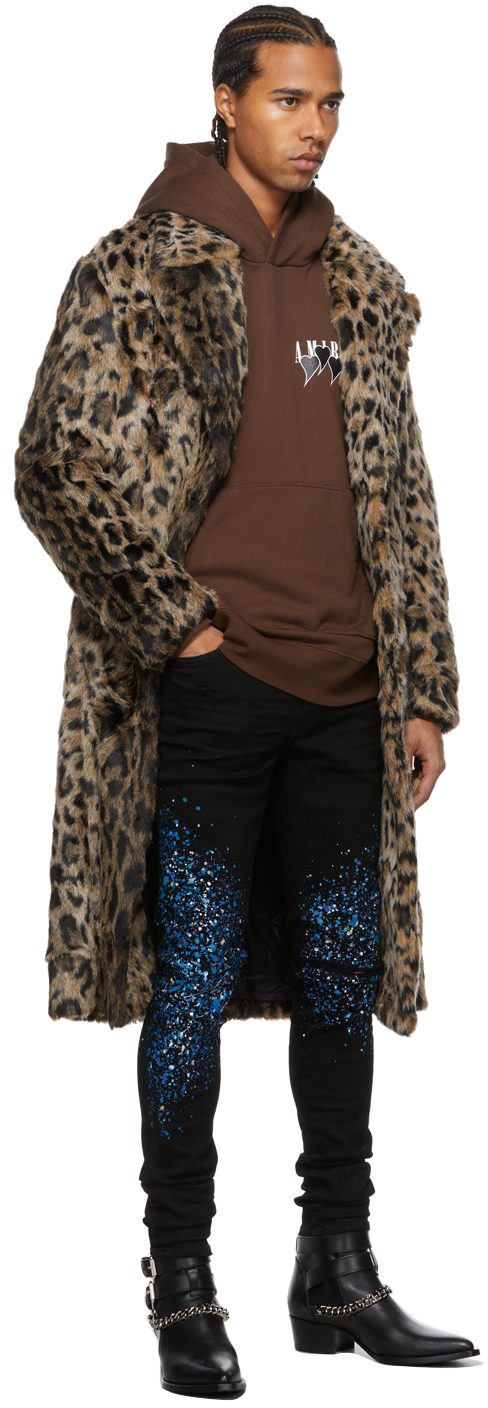 AMIRI Black Crystal Painter Jeans Amiri