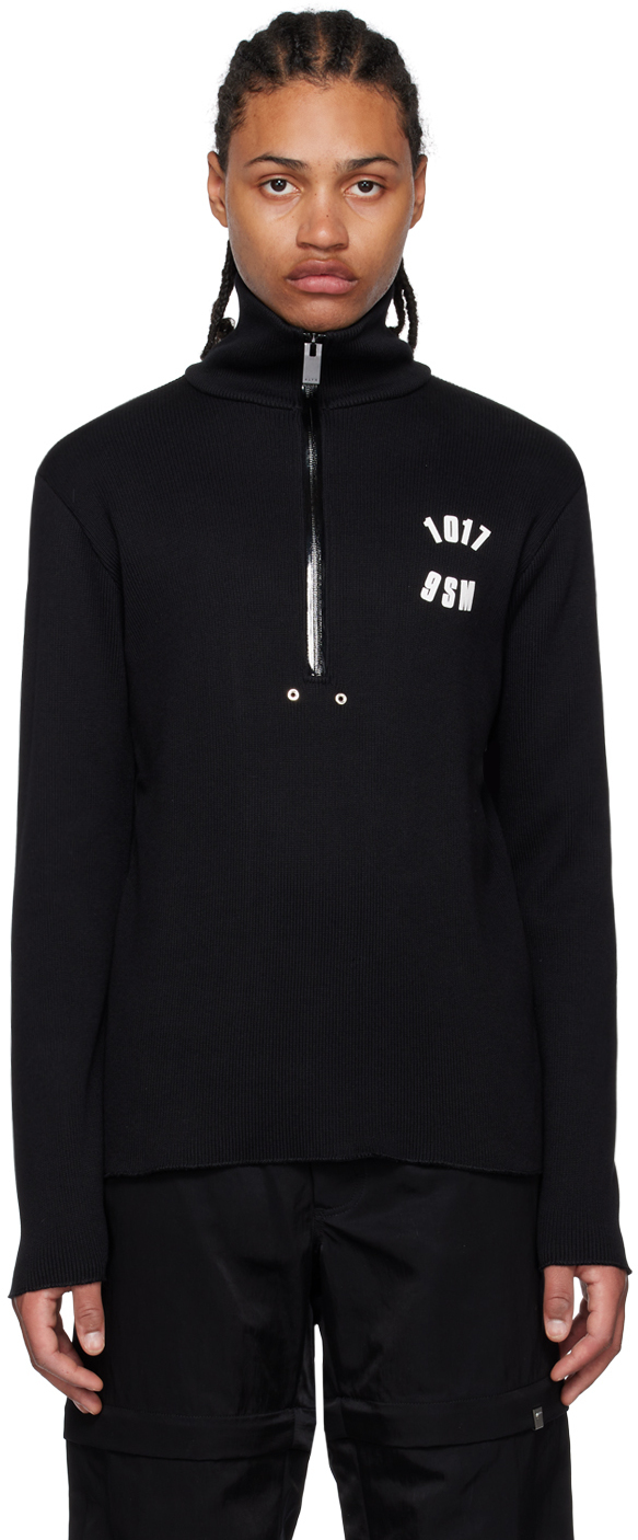 1017 ALYX 9SM Black HalfZip Sweater 1017 ALYX 9SM