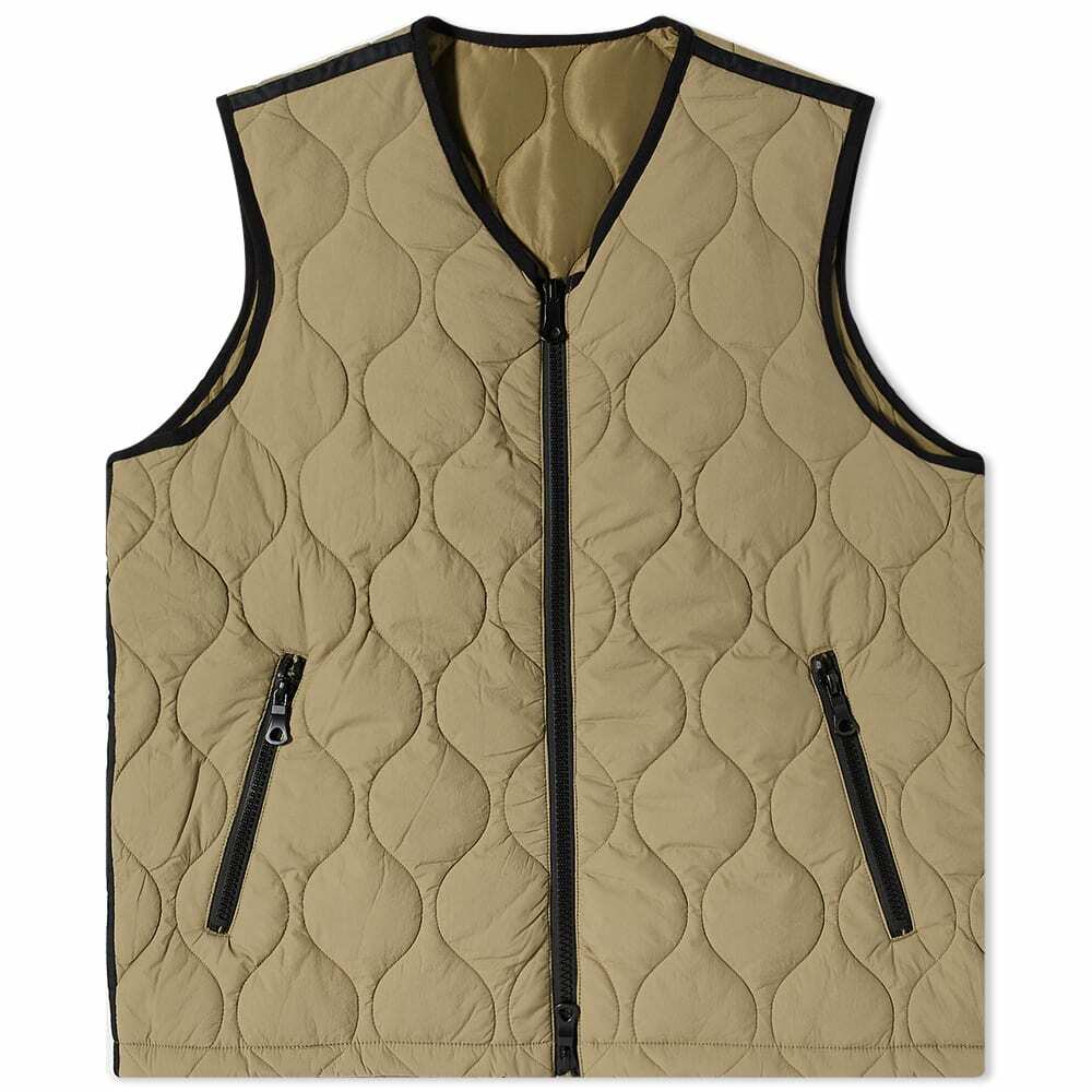 MKI Men's Quilted Liner Vest in Khaki MKI MiyukiZoku