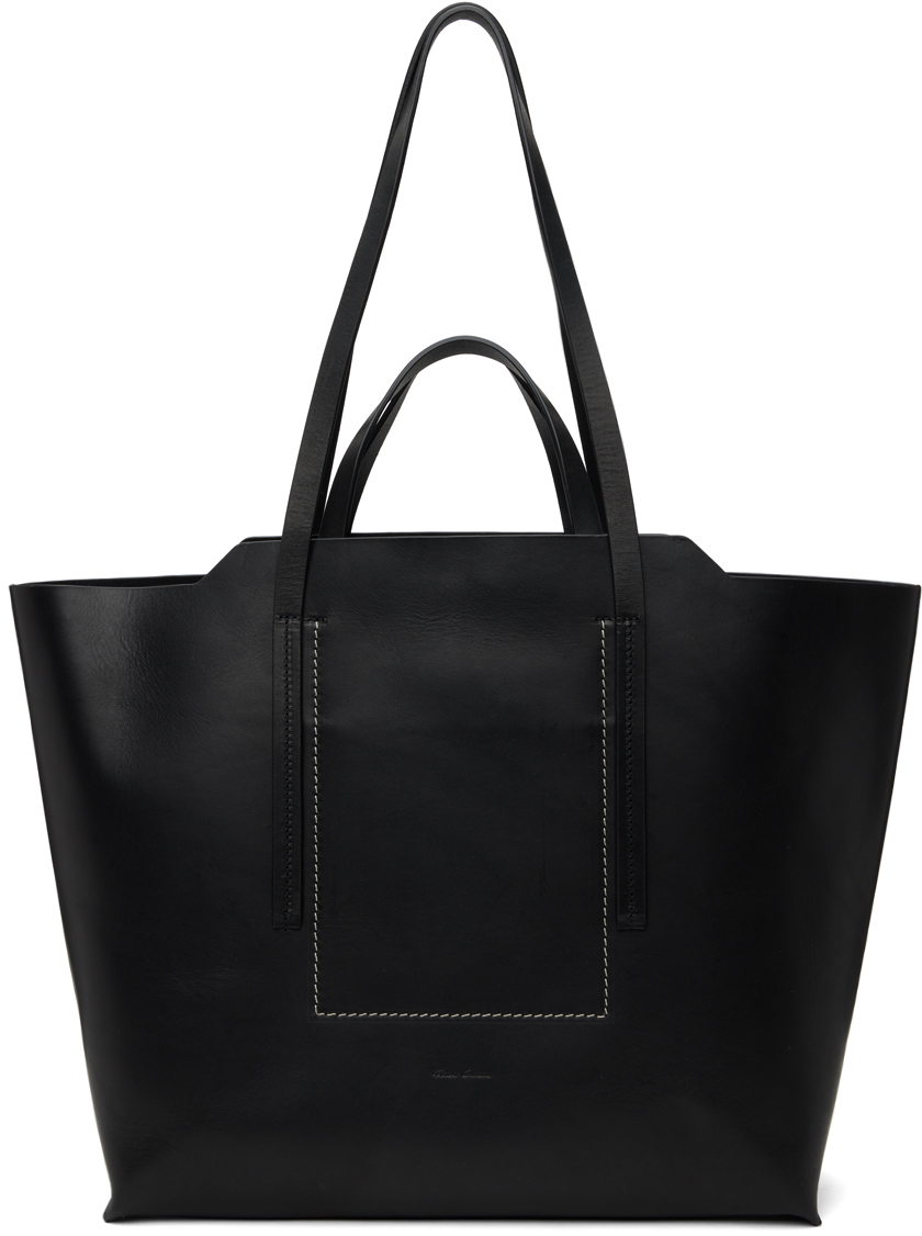 Rick Owens Black Large Shopper Tote Rick Owens