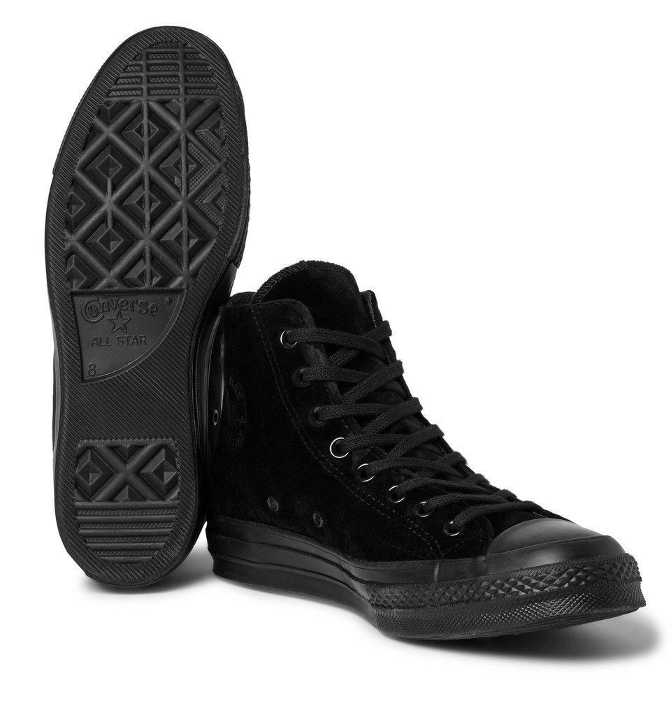 Converse - Chuck 70 Velvet High-Top Sneakers - Black Converse