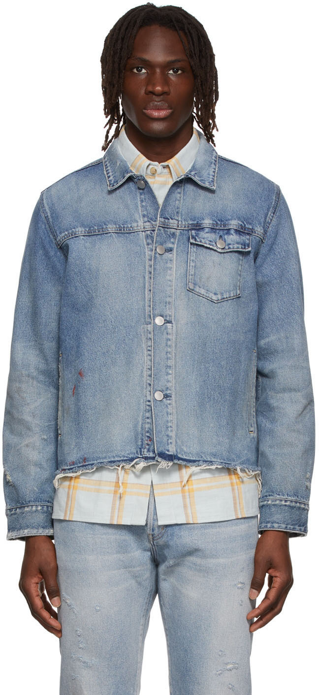 John Elliott Blue Thumper Type I Denim Jacket John Elliott