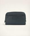 Brooks Brothers Men's Large Pebbled Leather Dopp Kit | Black