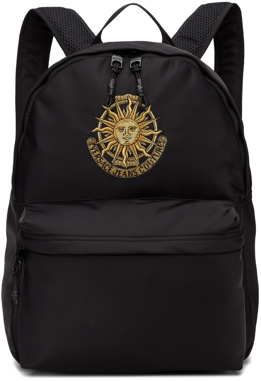 Versace Jeans Couture Black Sun Main Backpack Versace