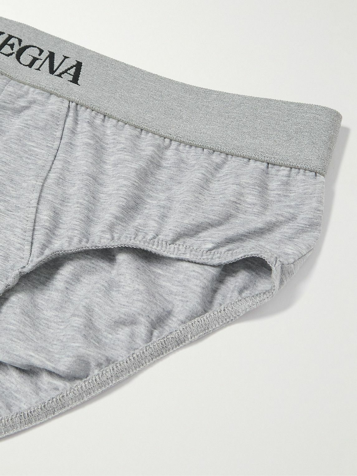 Zegna StretchCotton Boxer Briefs Gray Zegna