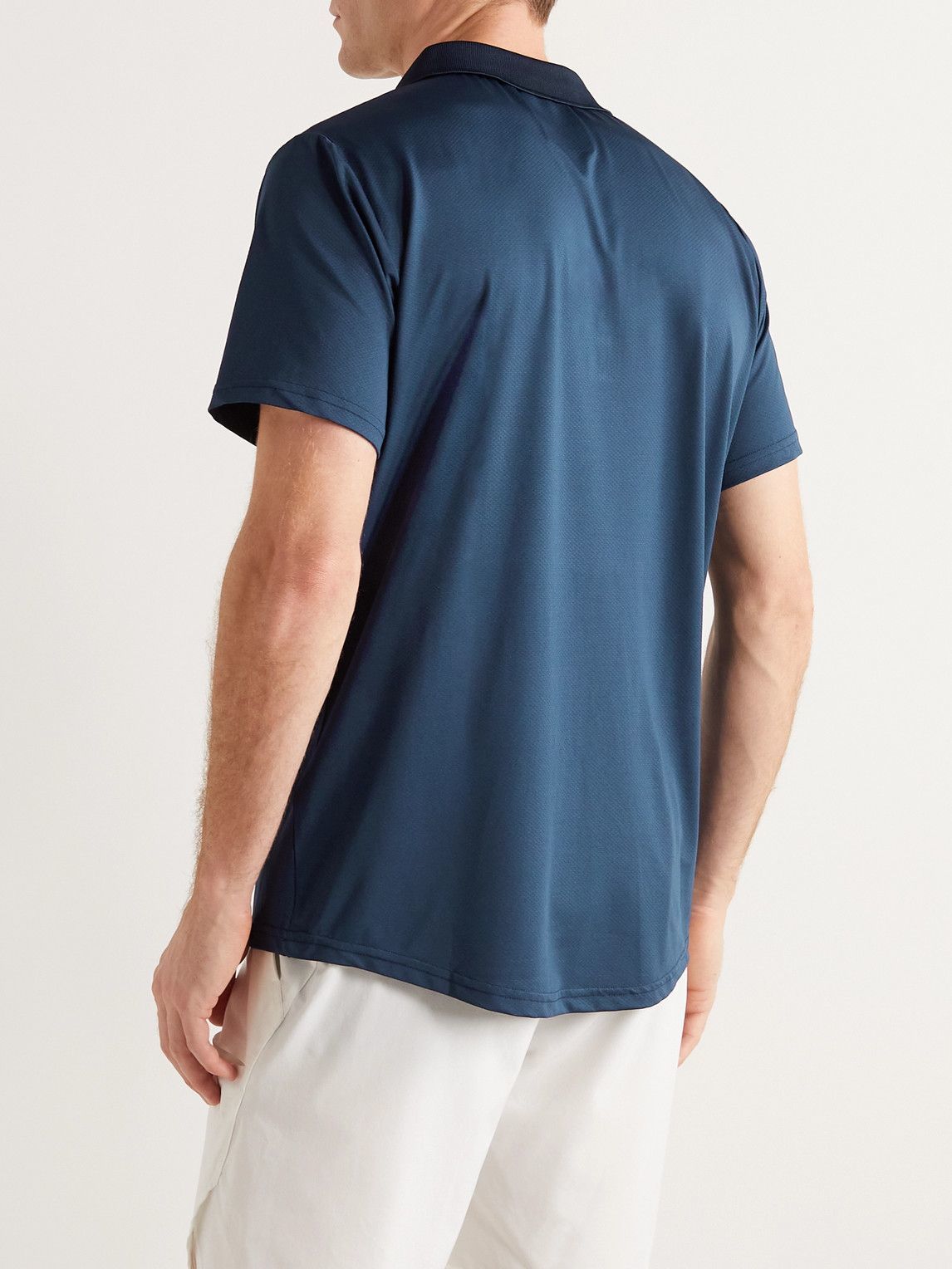 Castore - Logo-Print Stretch-Jersey Tennis Polo Shirt - Blue CASTORE