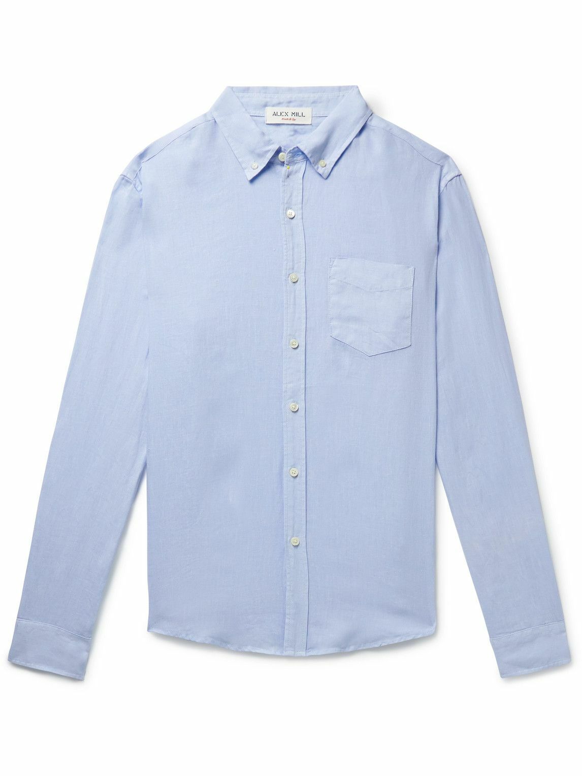 Alex Mill - Mill Button-Down Collar Linen Shirt - Blue Alex Mill