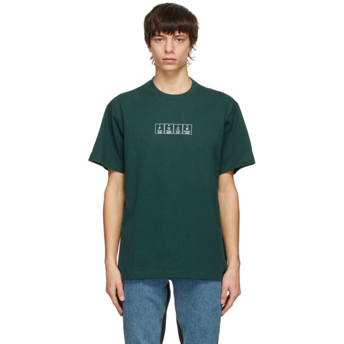 VETEMENTS Green Chemical Logo T-Shirt 