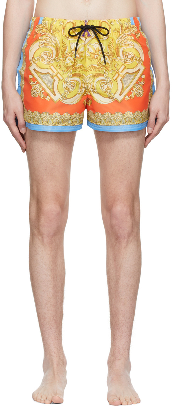 Versace Underwear Gold Barocco Swim Shorts Versace Underwear