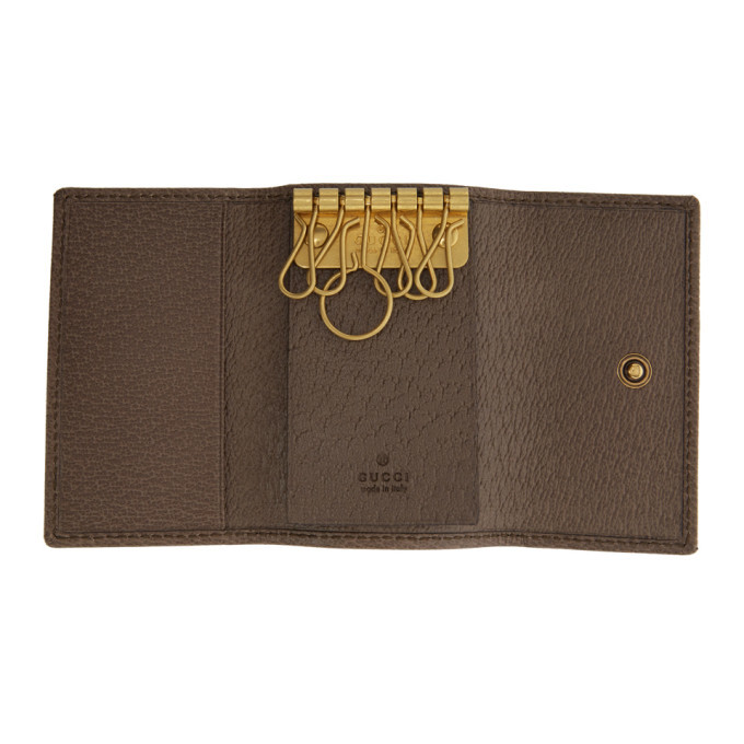 Gucci Beige Ophidia Key Holder Wallet Gucci