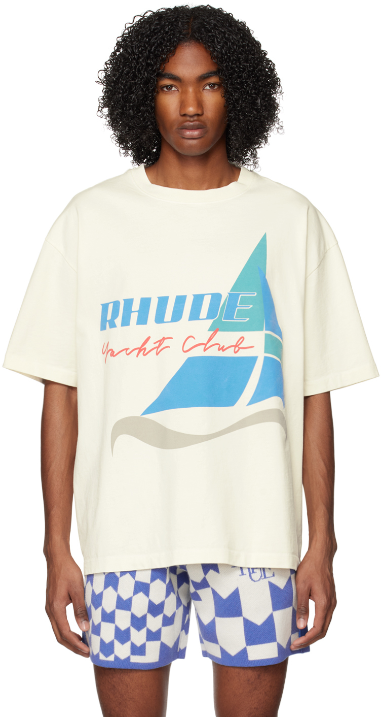 Rhude Off-White 'Yacht Club' T-Shirt Rhude
