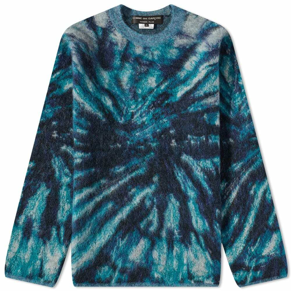 Comme des Garçons Homme Plus Men's Mohair Tie Dye Print Crew Knit