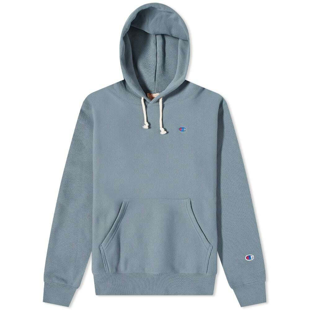 Champion Reverse Weave Men's Classic Hoody in Stormy Champion Reverse Weave