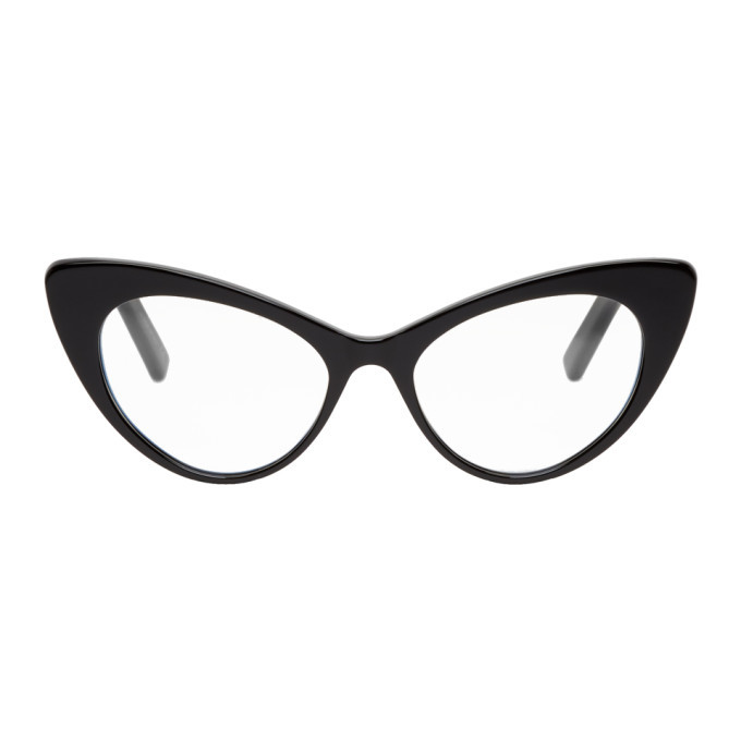 Saint Laurent Black Bold CatEye Glasses Saint Laurent