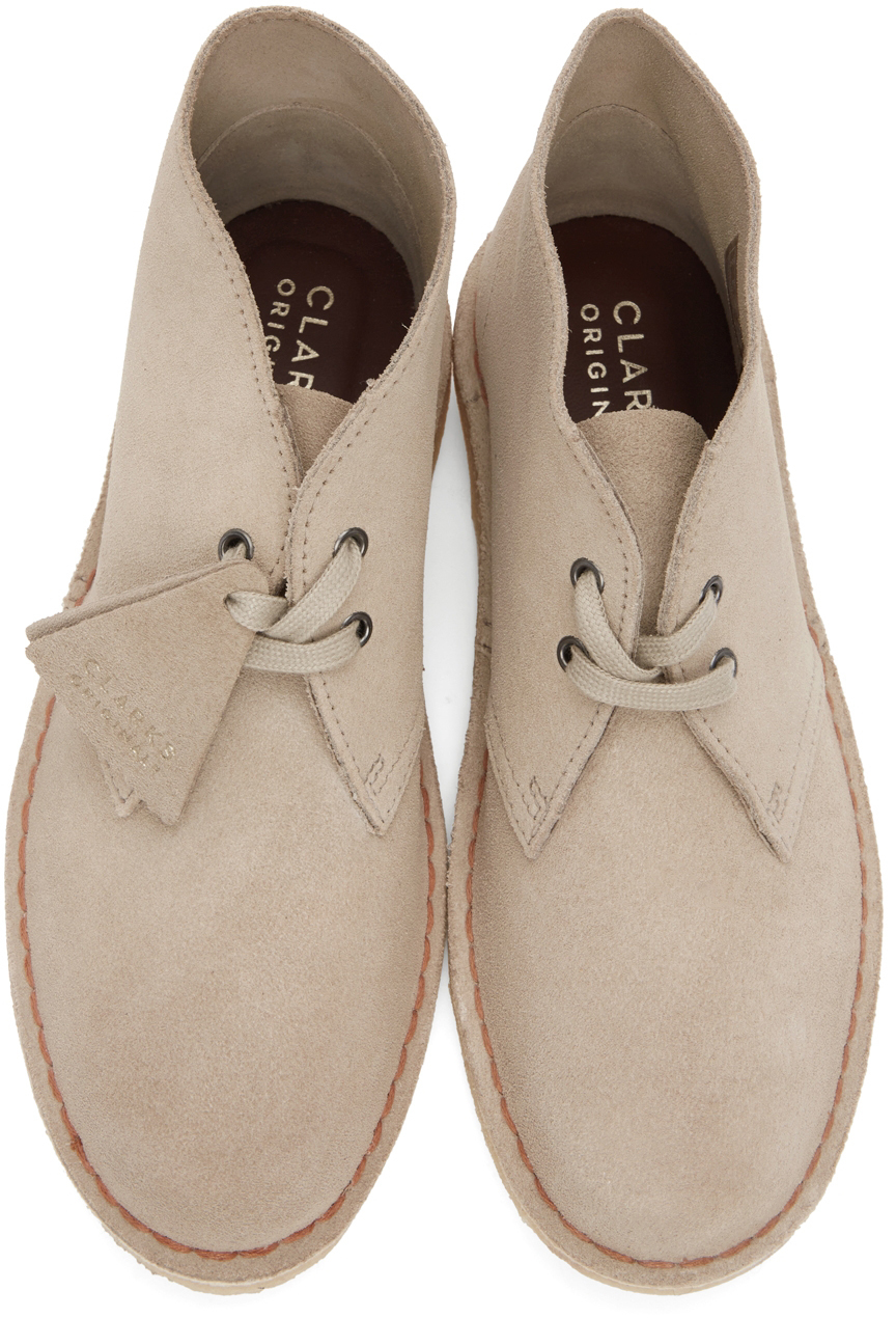Clarks Originals Beige Desert Boots Clarks Originals