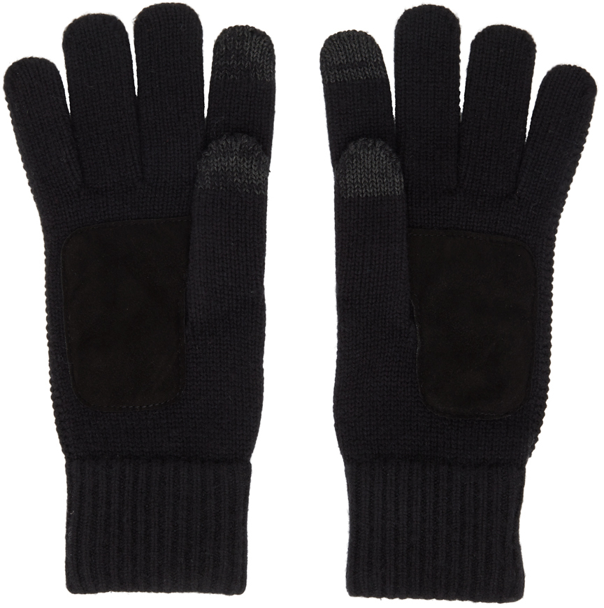 Polo Ralph Lauren Black Wool Gloves Polo Ralph Lauren