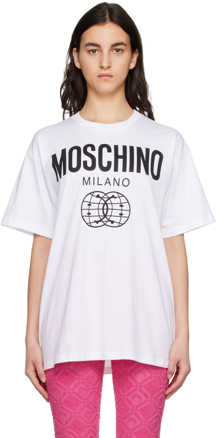 Moschino White Printed T-Shirt Moschino