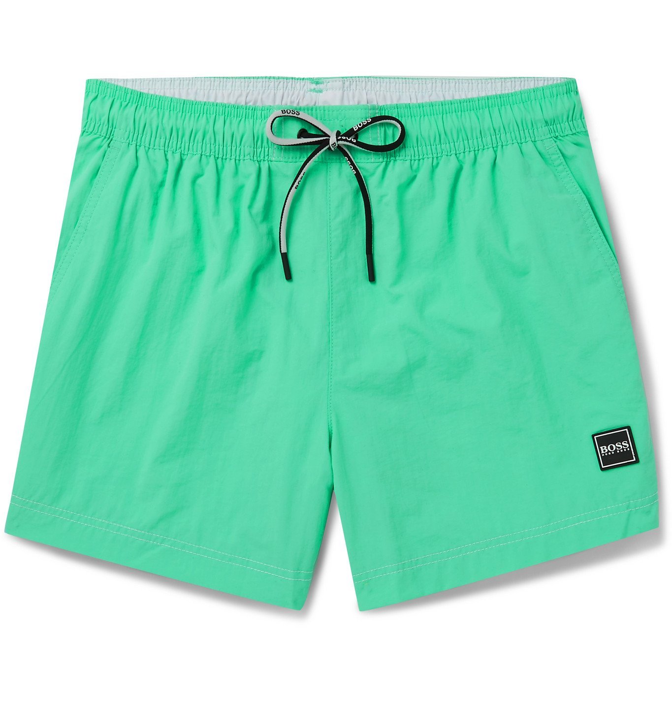 Hugo Boss Tuna SlimFit MidLength Swim Shorts Green Hugo Boss
