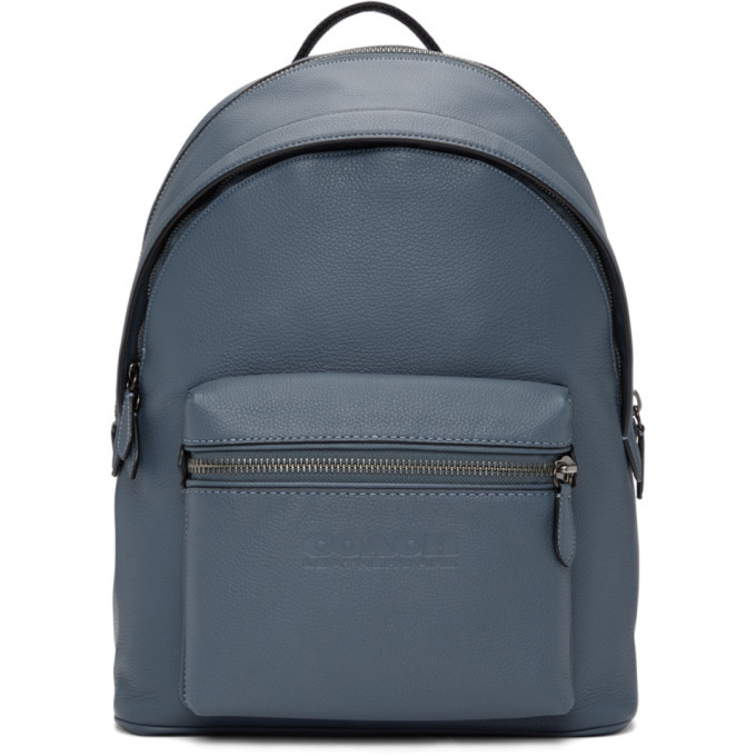 coach blue backpack