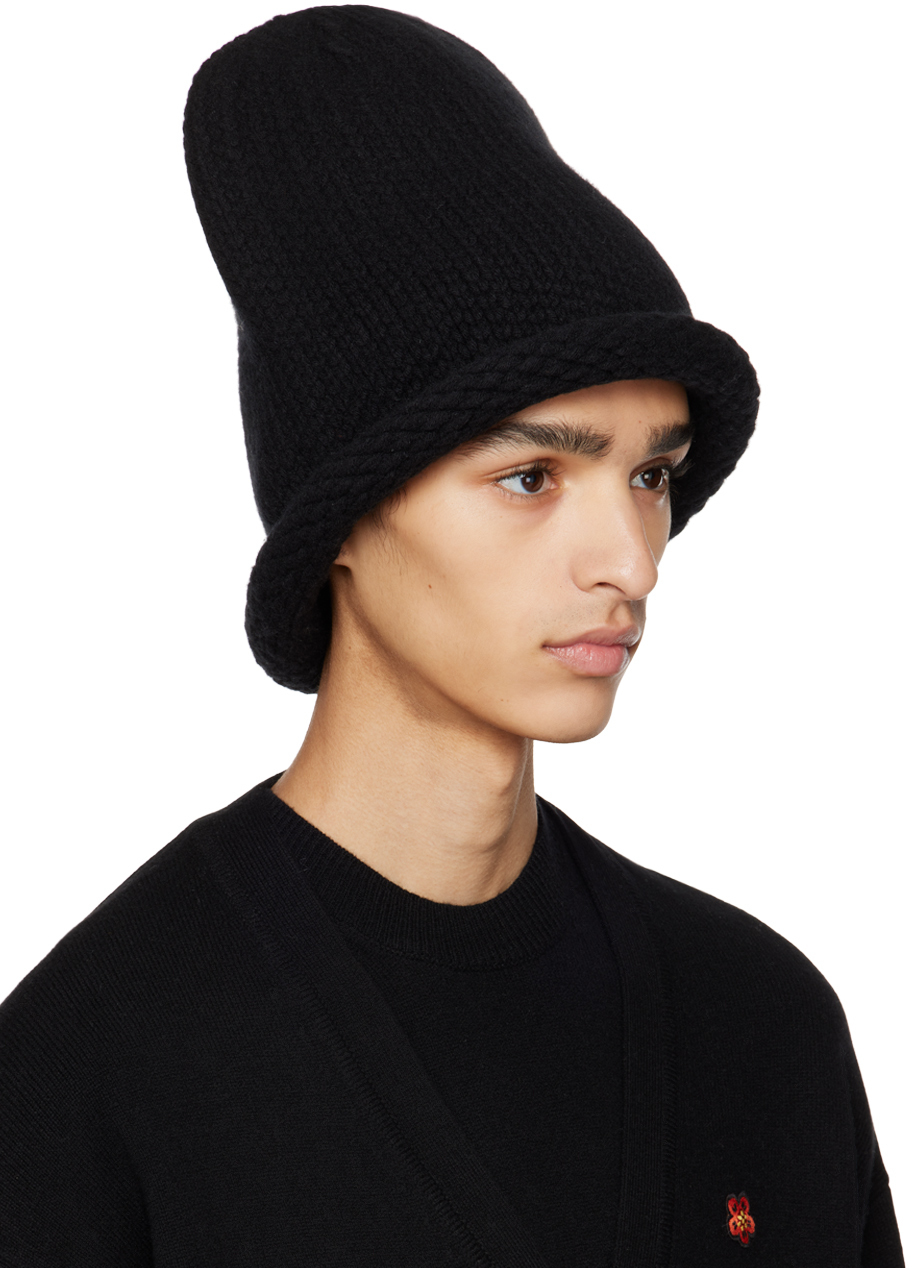 Kenzo Black Wool Beanie Kenzo