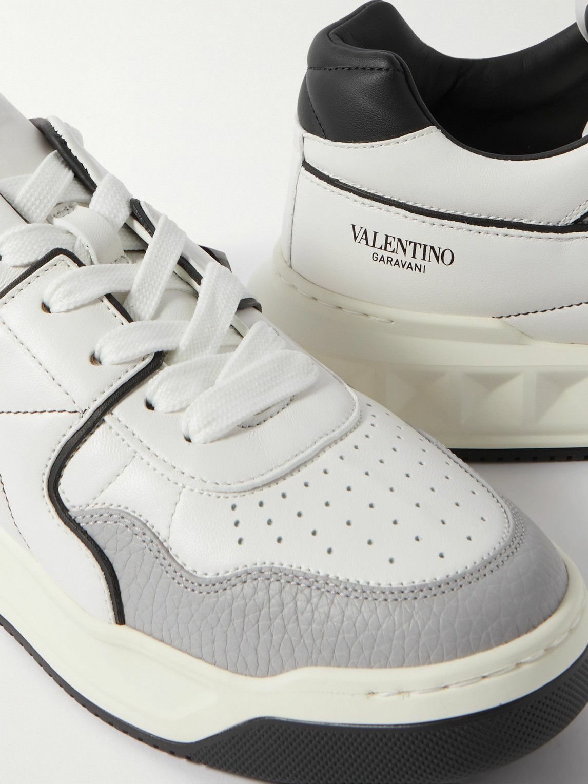 Valentino Garavani - Valentino Garavani One Stud XL Leather Sneakers ...