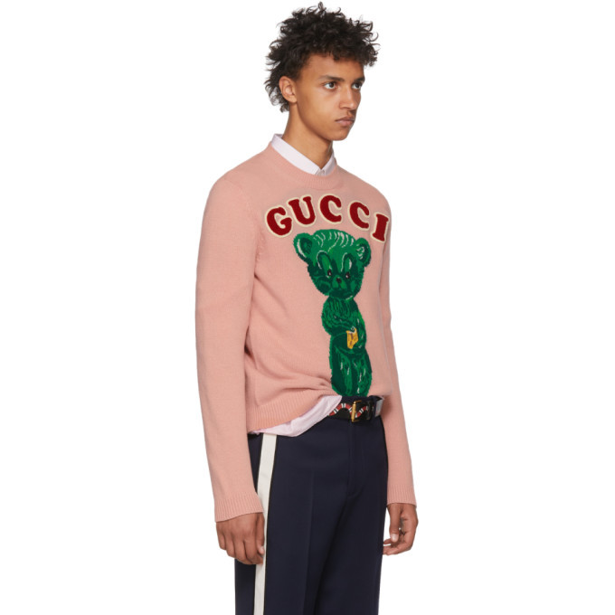 Gucci Pink Wool Knit Sweater Gucci