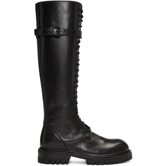 ann demeulemeester lace up boots