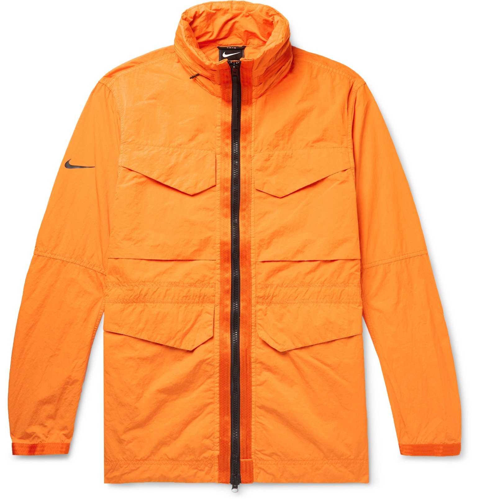 メンズ NIKE orange nylon jacket オレンジ