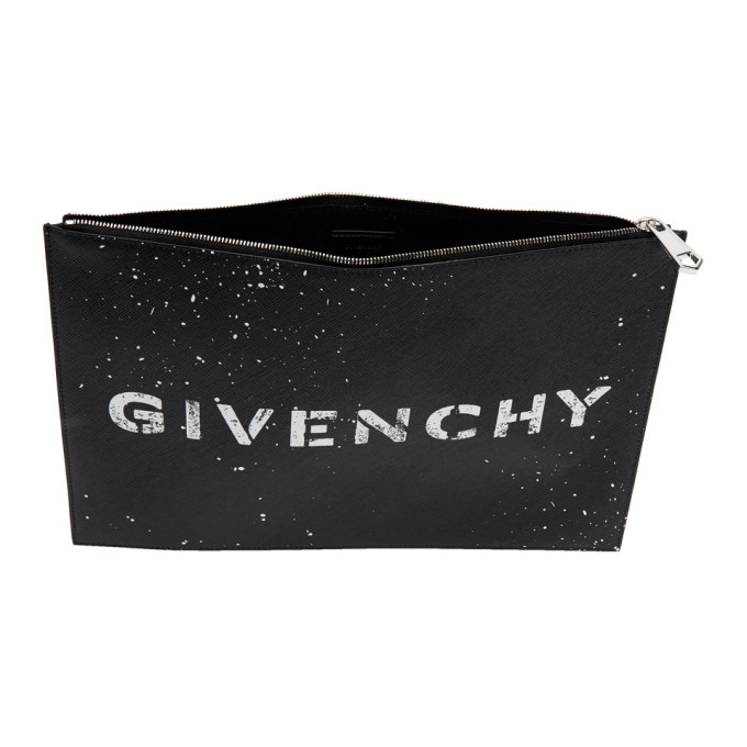 Givenchy Black Iconic Logo Pouch Givenchy