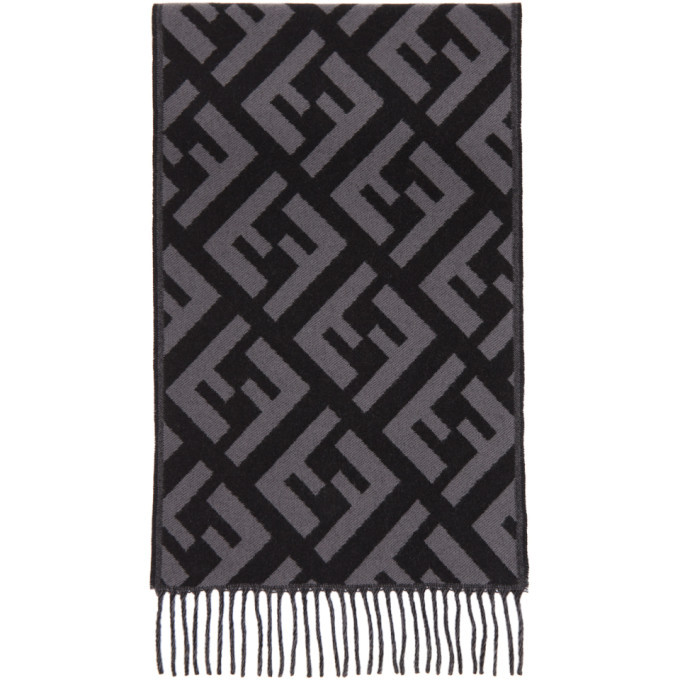 grey fendi scarf